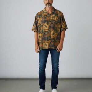 Tori Richard Multicolor Patterned Shirt